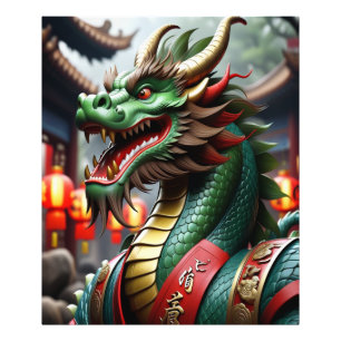 Impression Photo art zodiaque chinois année du dragon Réaliste 2