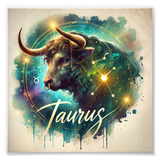 Impression Photo Art Zodiaque Majestic Taurus (Devant)