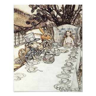 Impression Photo Arthur Rackham 1907 "The Mad Tea Party" Imprimer