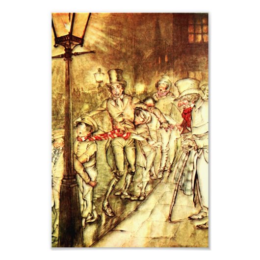 Impression Photo Arthur Rackham - Un Carol de Noël - Rue (Devant)