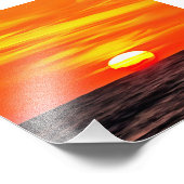 Impression Photo Artistic Orange Aegean Sunset Akyaka (Coin)