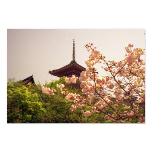 Impression Photo Asie, Japon, Kyoto, temple Kiyomizu au printemps