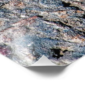 Impression Photo Asphalte et texture de galets (Coin)