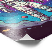 Impression Photo Astronaute Dans L'Espace (Coin)