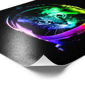 Impression Photo astronaute de chat coloré (Coin)