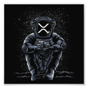 Impression Photo Astronaute Sitting Ripple