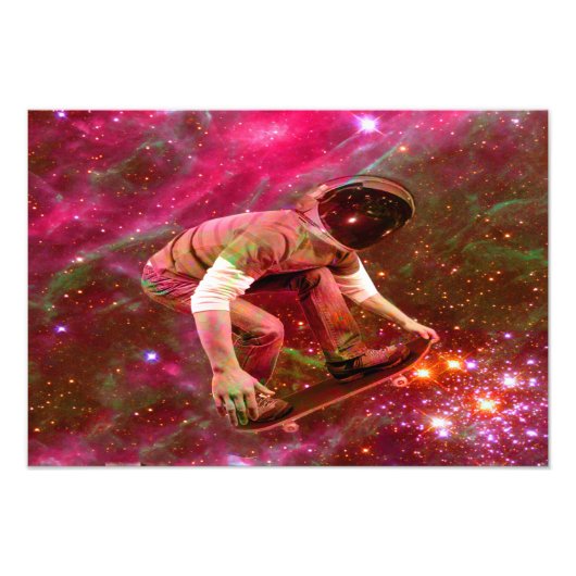 Impression Photo Astronaute skateboard (Devant)