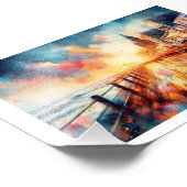 Impression Photo Atlantic City Boardwalk Sunset, (Coin)