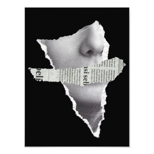 Impression Photo Aucune nouvelle ici.bw (Devant)