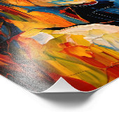 Impression Photo Audacieuse expressionniste Portrait féminin Art Ab (Coin)