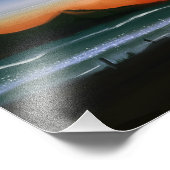 Impression Photo Aurora Borealis - Peinture à l'huile (Coin)