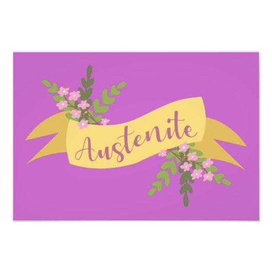 Impression Photo Austenite I (Devant)