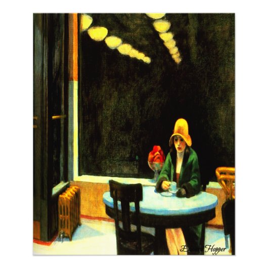 Impression Photo Automat par Edward Hopper 1927 (Devant)