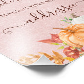 Impression Photo Automne Aide l'épouse occupée Adresse une envelopp (Coin)