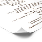 Impression Photo Automne Chute Feuille 8x10 Menu Table pour le cadr (Coin)