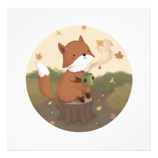 Impression Photo Automne magnifique : Fox (Devant)