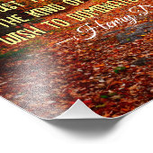 Impression Photo Automne Woods New Hampshire Citation Motivationnel (Coin)