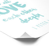 Impression Photo Avant tout amour Bible Verse Imprimer (Coin)