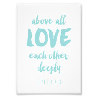 Avant tout amour Bible Verse Imprimer