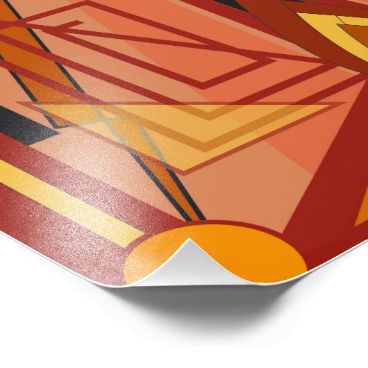 Impression photo avec art déco (Coin)