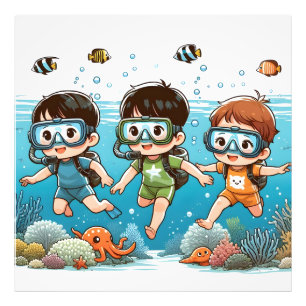 Impression Photo Aventure sous-marine avec des amis