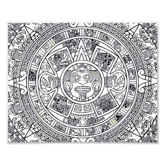 Impression Photo AZTEC OU MEXICA mexicaine (Devant)