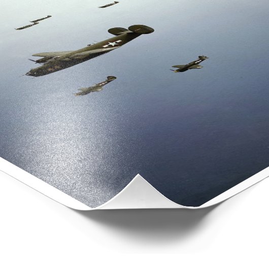 Impression Photo B24 Bombes de libération en route vers la cible (Coin)