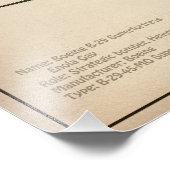 Impression Photo B-29 Superforteresse - Plan directeur de l'avion S (Coin)