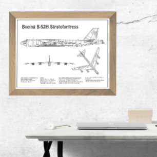 Impression Photo B-52 Stratoforteresse - Plan directeur de l'avion 