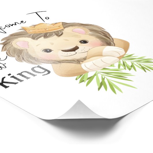 Impression Photo baby lion king safari animaux (Coin)