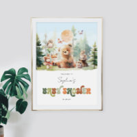 Baby shower de bois de Beary Cute