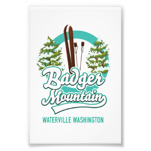 Impression Photo Badger Mountain Waterville Washington logo du ski