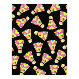 Impression Photo Badminton Shuttlecock Art motif coloré cadeau