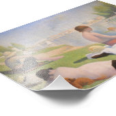 Impression Photo Baignoires à Asnières par Georges Seurat (Coin)