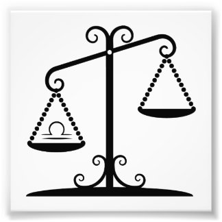 Impression Photo balance des libraires astrologie zodiaque horoscop