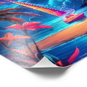 Impression Photo Balise de bord de mer Neon 2 (Coin)