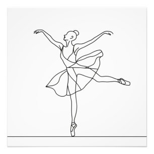 Impression Photo Ballet Dancer Line Art