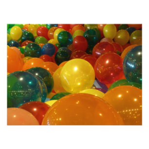 Impression Photo Ballons colorés Design de fête