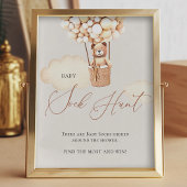 Impression Photo Ballons d'ours Bébé Chasse de soie - Signe