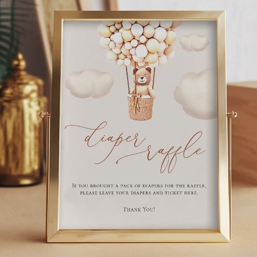 Impression Photo Ballons d'ours Diaper Signe Raffin