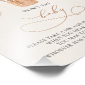 Impression Photo Ballons d'ours - Ne pas dire BÉBÉ - Signe (Coin)