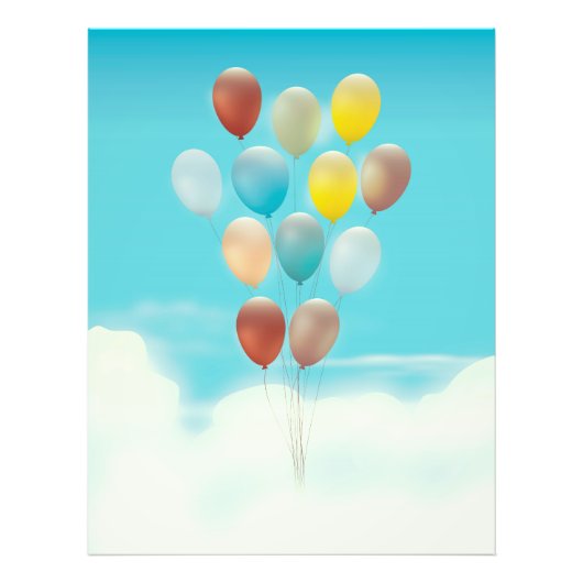 Impression Photo Ballons flottants vintage (Devant)