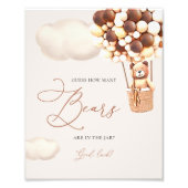 Impression Photo Ballons Ours Chocolat Devinez combien d'ours Signa (Devant)