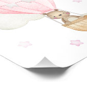 Impression Photo Balloon à air chaud rose, Animaux, Ours, Nourritur (Coin)