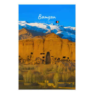 Impression Photo Bamyan, Afghanistan - Vallée de la falaise de Boud