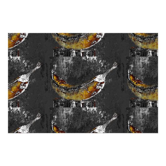 Impression Photo banane plantain plaine (Devant)