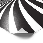 Impression Photo Bandes blanches et noires (Coin)