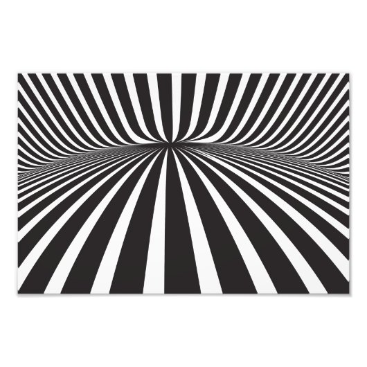 Impression Photo Bandes blanches et noires (Devant)