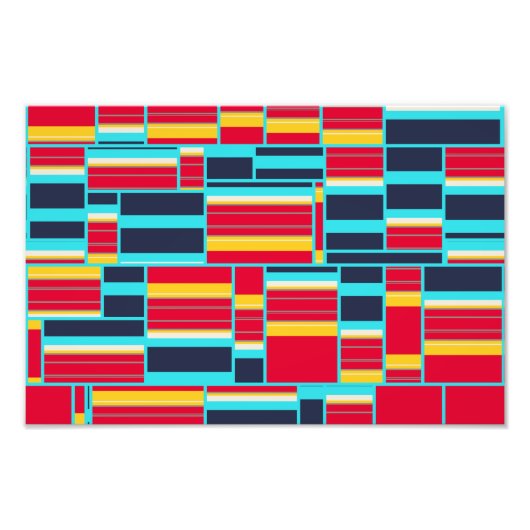 Impression Photo Bandes horizontales et verticales (Devant)