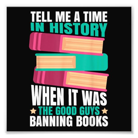 Impression Photo Banned Books Quote (Devant)